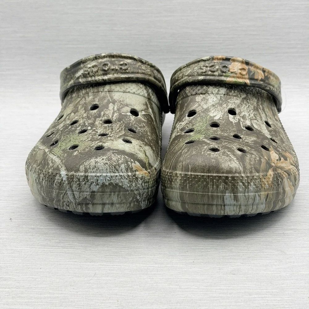 Crocs Realtree APX Men's 10 Fleece Lined Classic Clogs Camo Hunting New